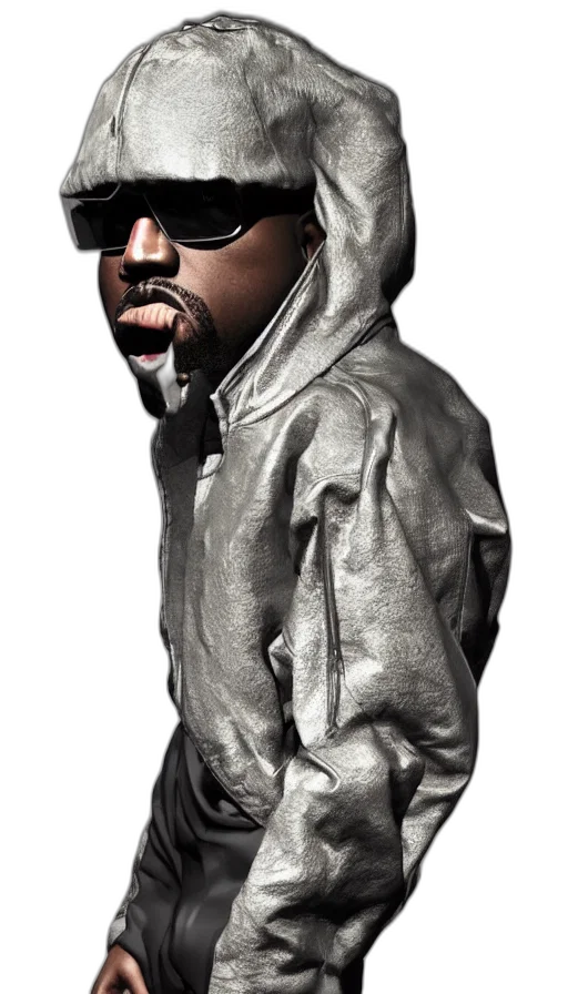 jacket, face, animal, hat, photorealistic, 3d render, concept art, cartoon transparent PNG cut-out