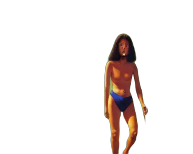 creature, dress, mask, hair, concept art, 3d render, pixel art, photorealistic transparent PNG cut-out