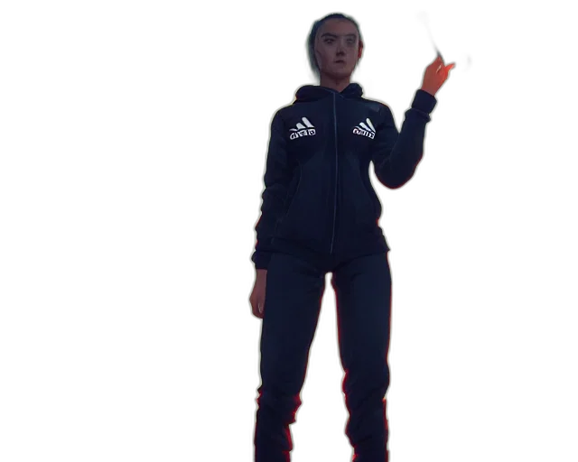 jacket, staff, weapon, creature transparent PNG cut-out