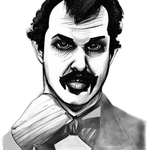 staff, face, mask, comic book art transparent PNG cut-out