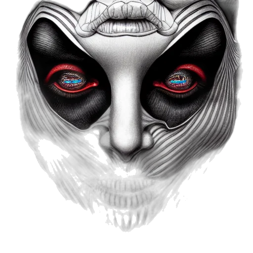 mask, face, creature, robot transparent PNG cut-out