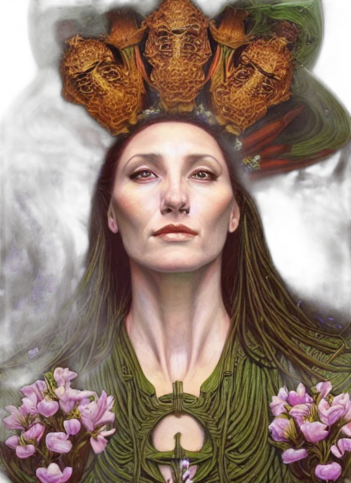 crown, face, fantasy art, photorealistic transparent PNG cut-out