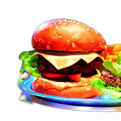 food, animal, crown, 3d render transparent PNG cut-out