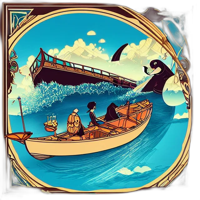 concept art, fantasy art, pixel art, comic book art, underwater, beach, sunset, epic transparent PNG cut-out