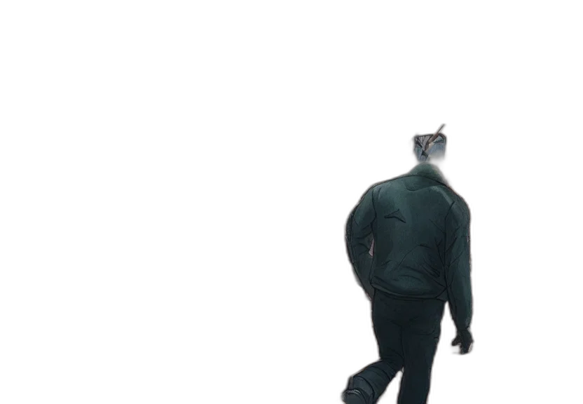 jacket, animal, creature, staff transparent PNG cut-out