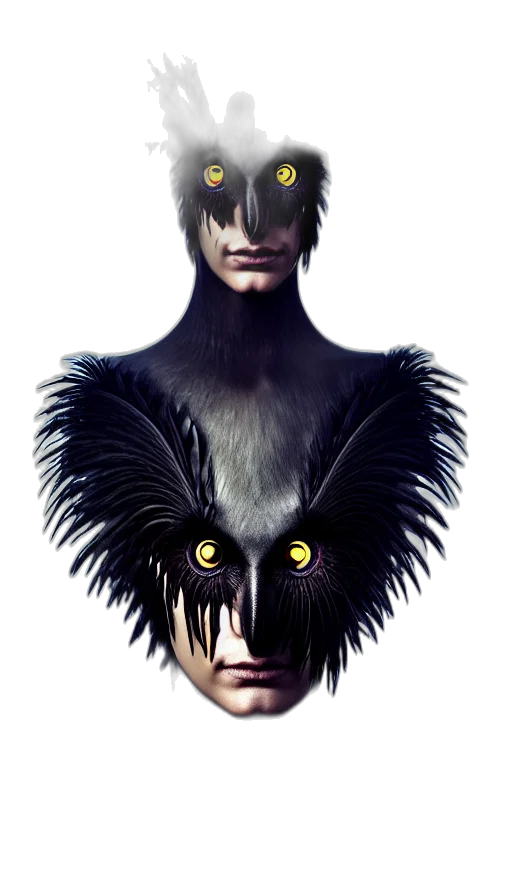 mask, creature, face, animal, concept art, fantasy art, 3d render, photorealistic transparent PNG cut-out