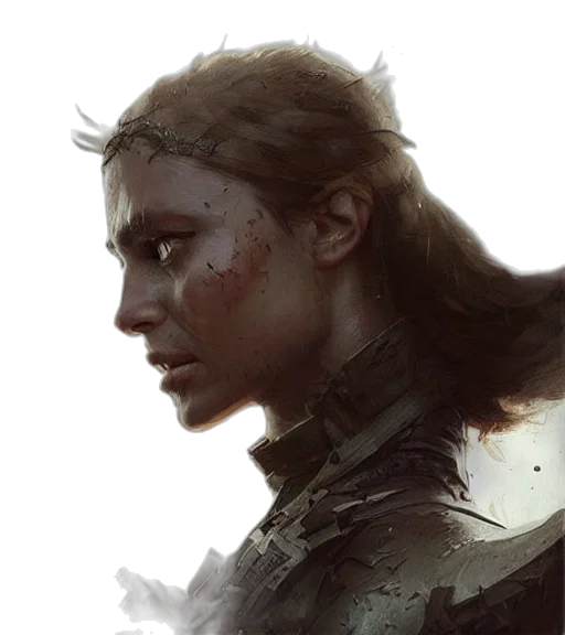 face, dragon, sword, crown, concept art, fantasy art, photorealistic, comic book art transparent PNG cut-out