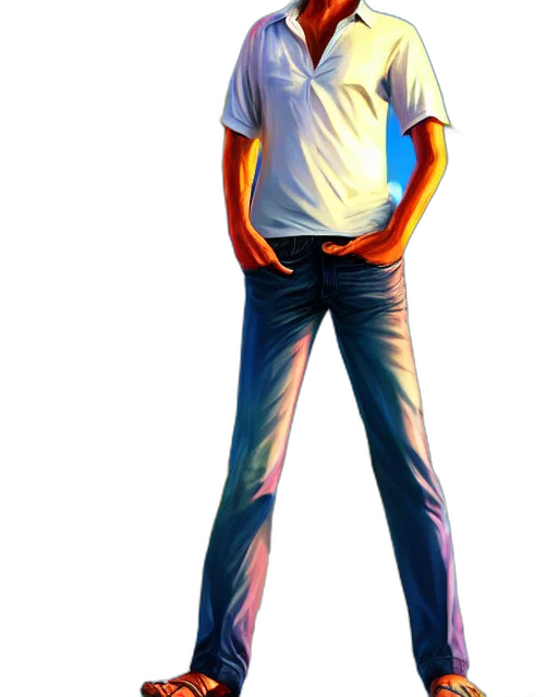 staff, robot, jacket, concept art, cartoon, 3d render, pixel art, neon transparent PNG cut-out