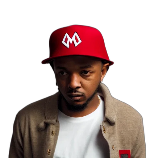 hat, jacket, staff, face, kendrick, lamar, wearing, mario transparent PNG cut-out