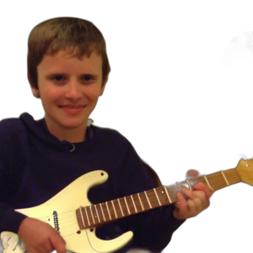 weapon, creature, animal, photorealistic, 3d render, playing, cmaj, guitar transparent PNG cut-out
