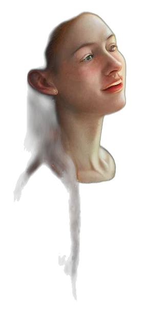 face, mask, crown, creature, 3d render, concept art, photorealistic, fantasy art transparent PNG cut-out