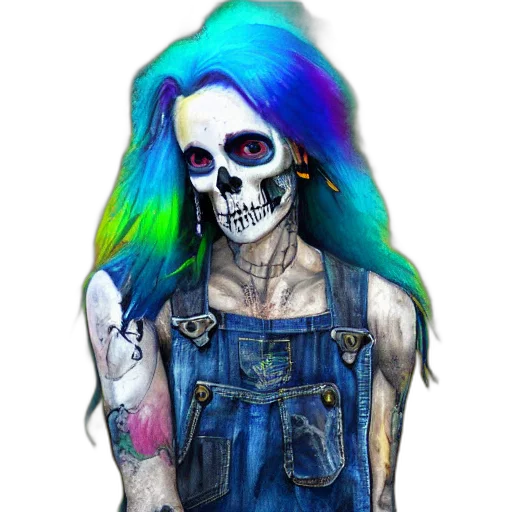 dress, face, jacket, jewelry, cyberpunk, watercolor, fantasy art, concept art transparent PNG cut-out