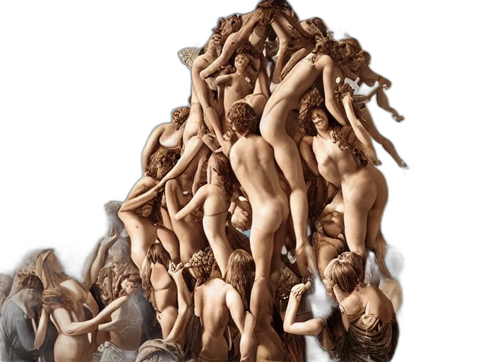 hair, concept art, photorealistic, 3d render transparent PNG cut-out