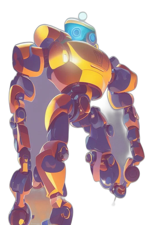 robot, weapon, animal, creature, concept art, 3d render, cyberpunk, pixel art transparent PNG cut-out