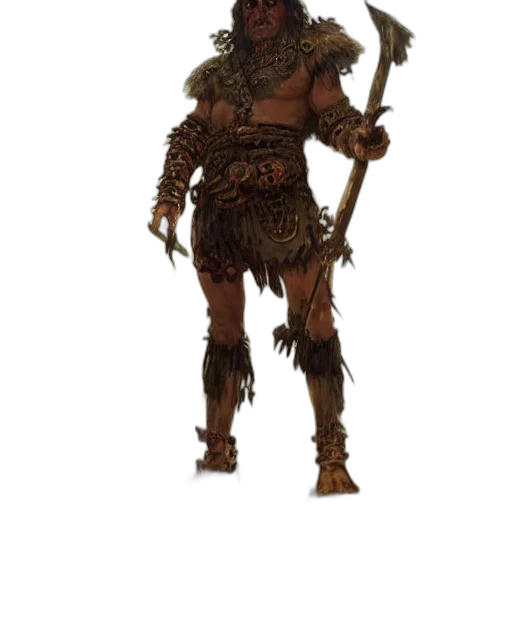 staff, weapon, sword, creature, concept art, fantasy art, 3d render, earth tones transparent PNG cut-out