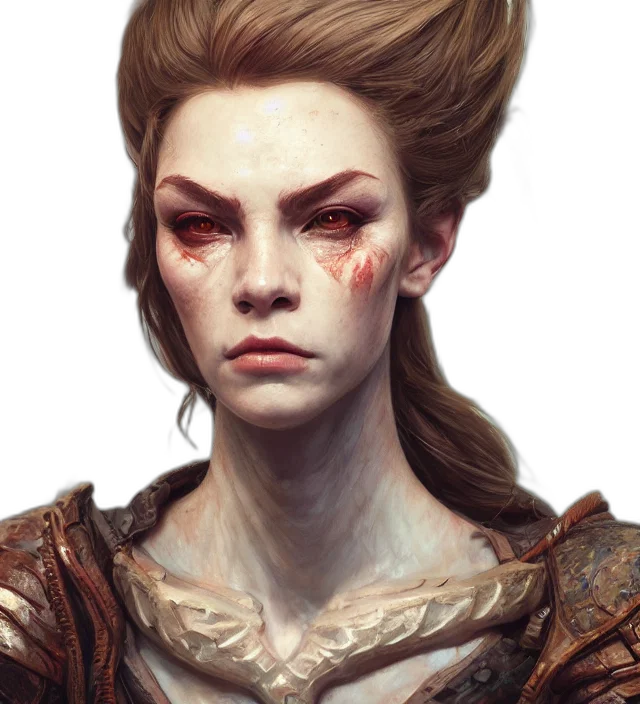 face, staff, crown, fantasy art, concept art, photorealistic, comic book art, red transparent PNG cut-out