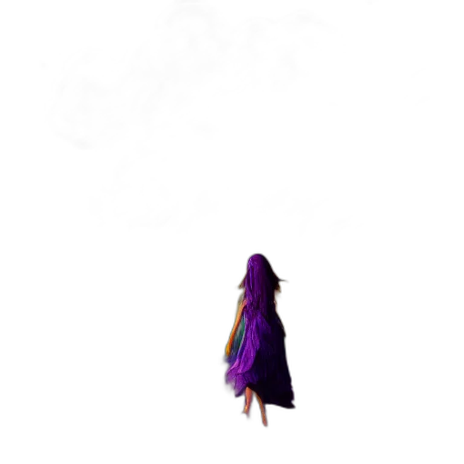 hair, dress, creature, umbrella transparent PNG cut-out