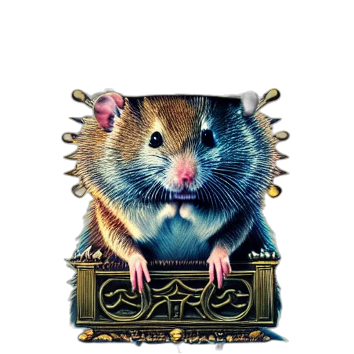 animal, staff, crown, creature transparent PNG cut-out