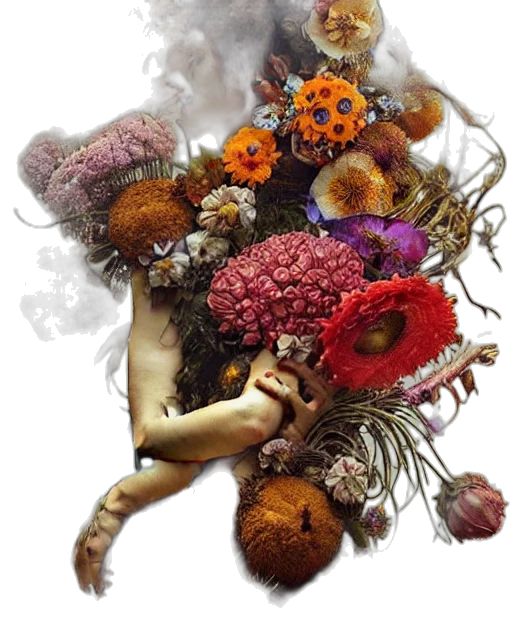 crown, mask, flower, hat transparent PNG cut-out