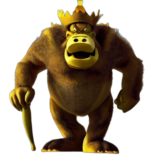 crown, animal, creature, staff transparent PNG cut-out