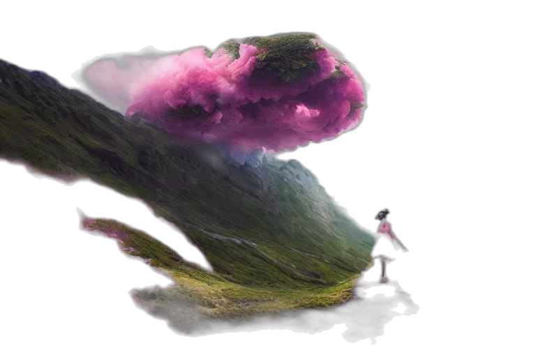 creature, tree, dragon, dress, concept art, fantasy art, watercolor, photorealistic transparent PNG cut-out