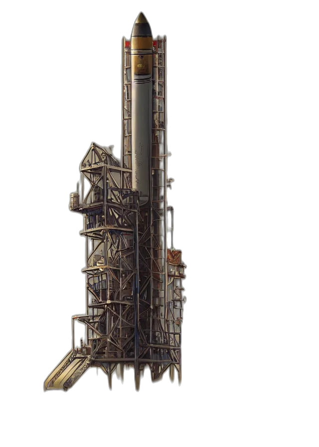 weapon, staff, robot, sword, concept art, watercolor, 3d render, outer space transparent PNG cut-out