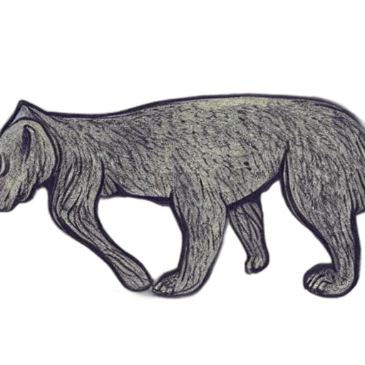 animal, creature, staff, hair, concept art, watercolor, 3d render, photorealistic transparent PNG cut-out