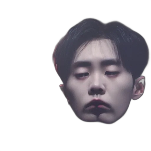 face, mask, creature, photorealistic transparent PNG cut-out