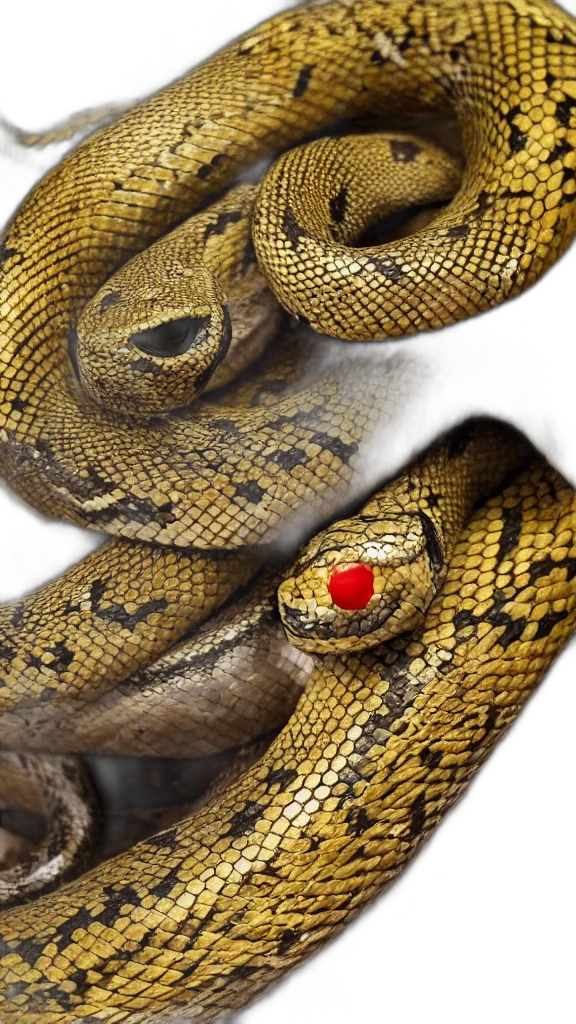 jewelry, animal, crown, dragon, 3d render, photorealistic, red, snake transparent PNG cut-out
