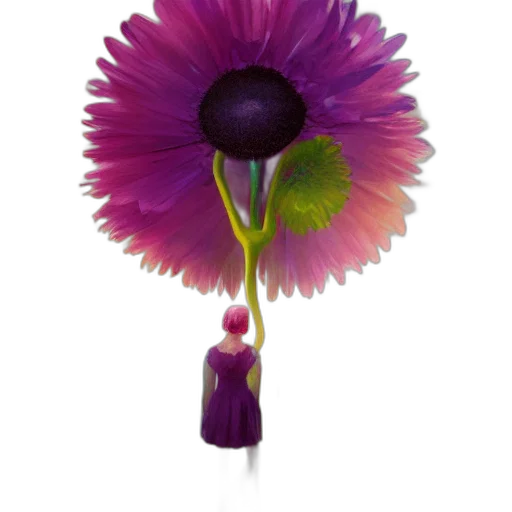 flower, staff, umbrella, jewelry, 3d render, photorealistic, concept art, oil painting transparent PNG cut-out