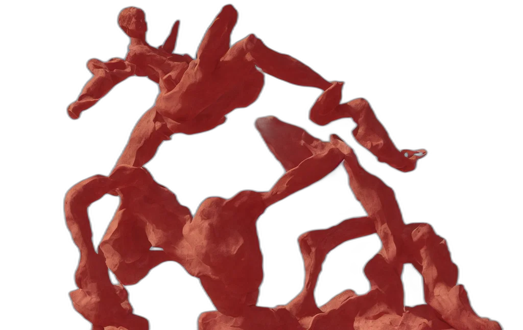 3d render, concept art, photorealistic, red transparent PNG cut-out
