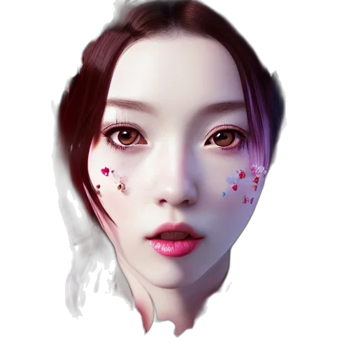 face, mask, robot, photorealistic transparent PNG cut-out