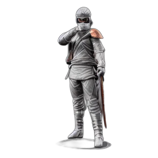 robot, 3d render, concept art, fantasy art, monochrome, rendering, marble, chrome transparent PNG cut-out
