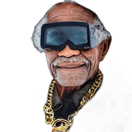 face, staff, robot, mask, concept art, photorealistic, pixel art, cyberpunk transparent PNG cut-out