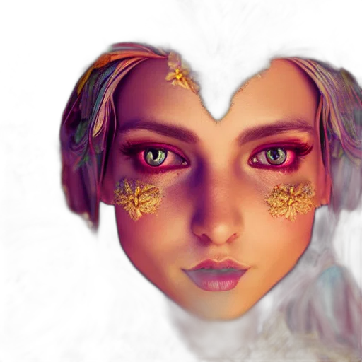 face, mask, photorealistic, fantasy art transparent PNG cut-out