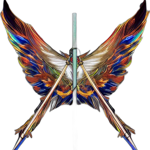 sword, staff, weapon, crown, concept art, fantasy art, 3d render, pixel art transparent PNG cut-out