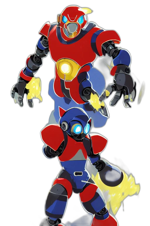 robot, weapon, concept art, 3d render transparent PNG cut-out