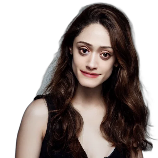 face, hair, photorealistic, cartoon, makeup, emmy, rossum, realistic transparent PNG cut-out