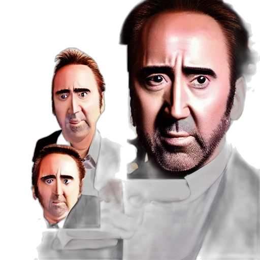 face, photorealistic, concept art, comic book art transparent PNG cut-out