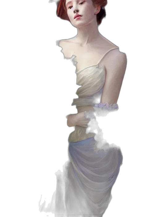 dress, staff, jewelry, crown, concept art, fantasy art, 3d render, photorealistic transparent PNG cut-out
