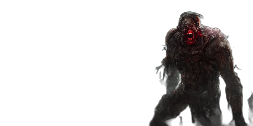 creature, hair, animal, 3d render, concept art, man, into, eye transparent PNG cut-out