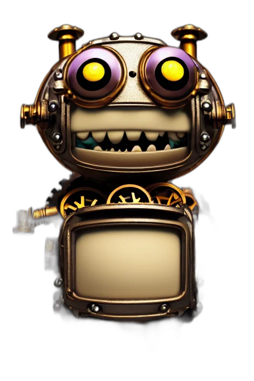 robot, staff, face, mask, concept art, 3d render, cartoon, pixel art transparent PNG cut-out