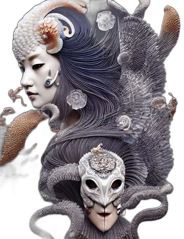 mask, creature, dragon, animal transparent PNG cut-out
