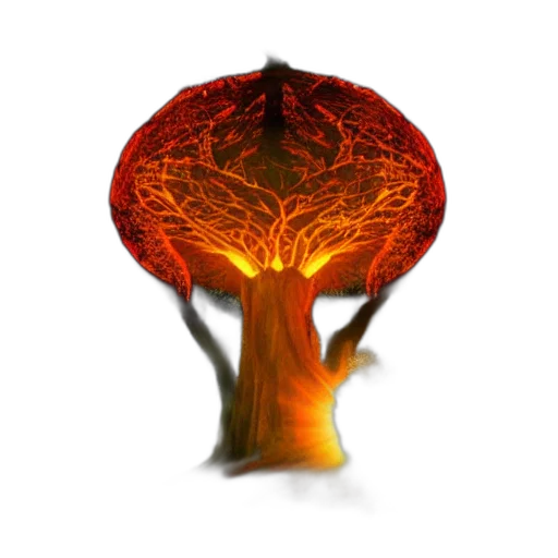 tree, flower, crown, hair, concept art, 3d render, fantasy art, photorealistic transparent PNG cut-out
