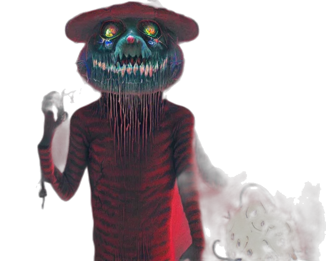 creature, mask, staff, robot transparent PNG cut-out