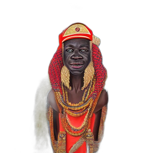 mask, jewelry, crown, staff, 3d render, photorealistic, concept art, oil painting transparent PNG cut-out