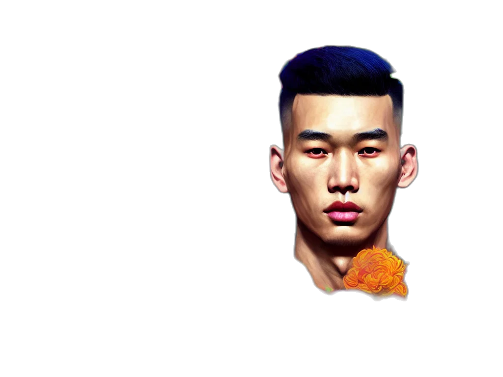 face, food, creature, animal, photorealistic, pixel art, concept art, vaporwave transparent PNG cut-out