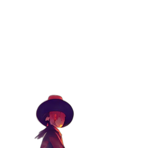 hat, robot, staff, creature transparent PNG cut-out