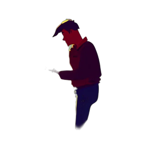 staff, jacket, hat, face, concept art, pixel art, cartoon, comic book art transparent PNG cut-out