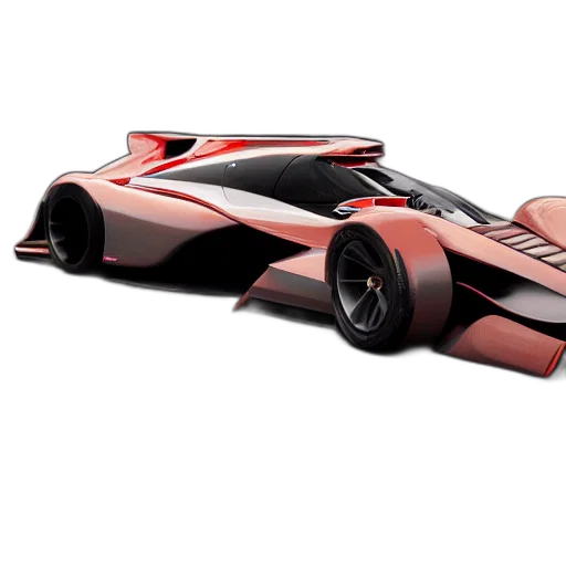 car, 3d render, concept art, blade transparent PNG cut-out